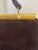 Metal 1960s Koret Calfskin Suede Purse With Gold Bamboo Frame For Sale - Image 7 of 10