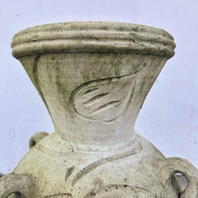Decorative Terracotta Vase with an Ancient Patina For Sale - Image 3 of 8