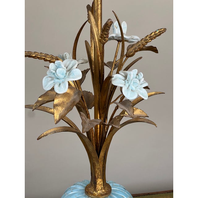 Vintage Pair Mid-Century Venetian Murano Art Glass Lamps For Sale - Image 12 of 12