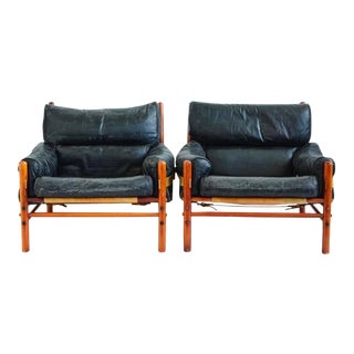 1960s Vintage Arne Norell Kontiki Lounge Chairs - A Pair For Sale
