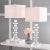 Modern Crystal Table Lamp in Crystal - a Pair For Sale - Image 3 of 7