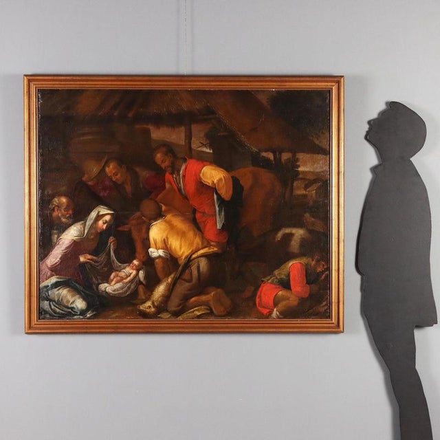 Oil on canvas. A composition replicated several times by disciples and students of the Bassano school, in particular a...