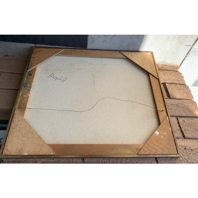 Navy Blue Roger Berghoff Seascape Painting For Sale - Image 8 of 10