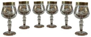 Crystal Glasses, 1950, Set of 6