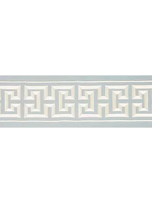Scalamandre Imperial Embroidered Tape, Sky Fabric