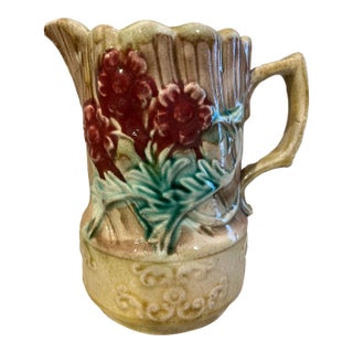 Antique Majolica Pitcher For Sale