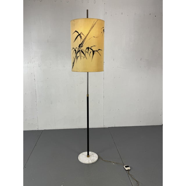 Mid-Century Modernist Italian Floor Lamp with Marble Base, 1950s For Sale - Image 10 of 14