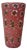 Murano Murrine Glass Vase in Coral, Pink & Cobalt For Sale