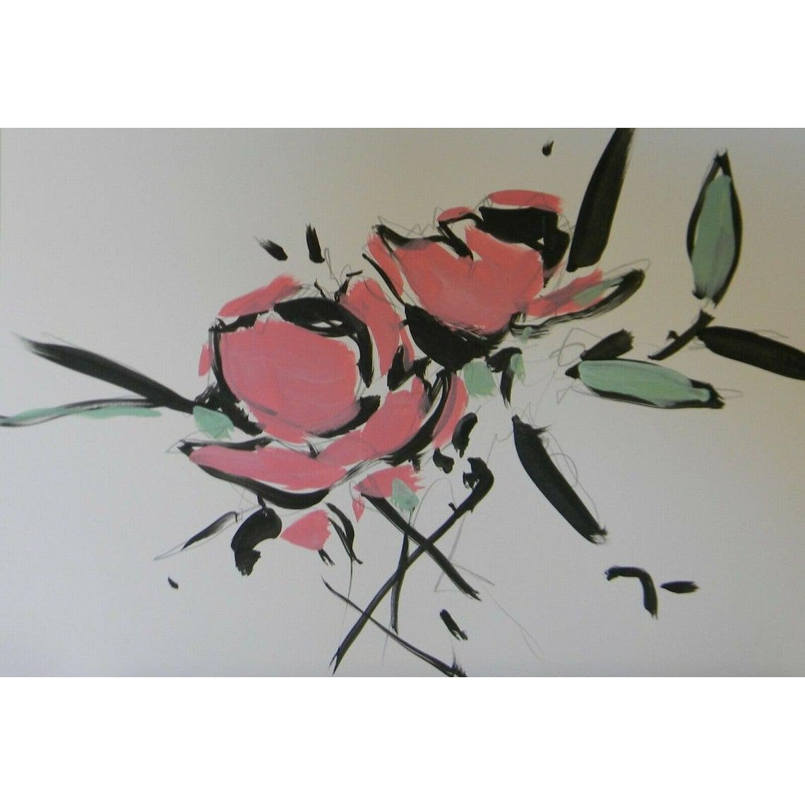 Contemporary Botanical Acrylic Painting by Jose Trujillo Chairish