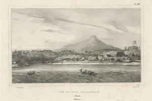 Dutch Fortress in Manado Bay, 1833, Paper