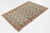 4x5 Antique North Indian Agra Rug - Pale Celadon & Rust Wool With Floral Motifs For Sale - Image 4 of 7