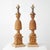 Wood Mid-Century Regency Style Carved & Cerused Pineapple Table Lamps Att. To Chapman, Pair For Sale - Image 7 of 9