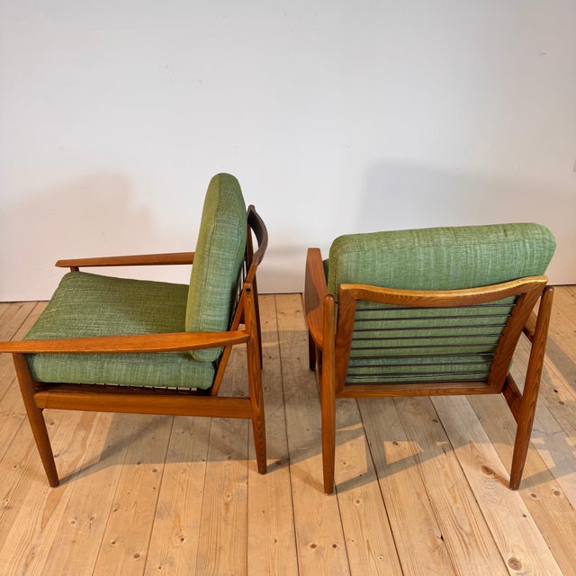 Vintage Lounge Chairs by Arne Vodder for Glostrup Møbelfabrik, 1960s, Set of 2 For Sale - Image 6 of 10