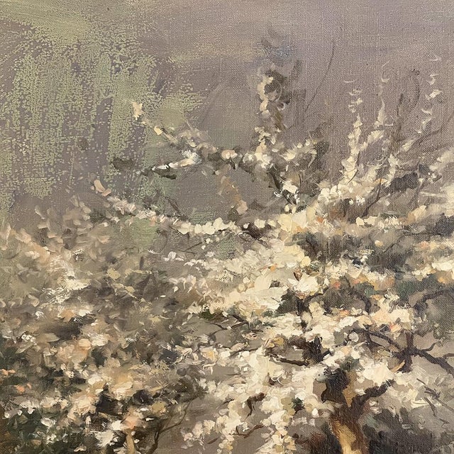 Framed Oil Painting on Canvas by E. Van Orden 'Spring Time Pastoral' For Sale - Image 11 of 16