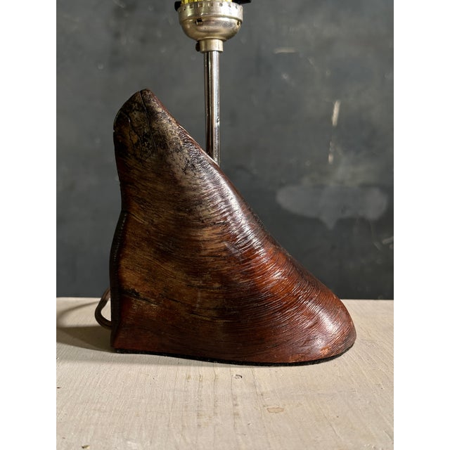 Vintage Organic Shaped Hoof Table Lamp For Sale - Image 4 of 5