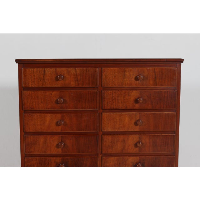 Vintage Danish Walnut Dresser, 1920s For Sale - Image 4 of 12