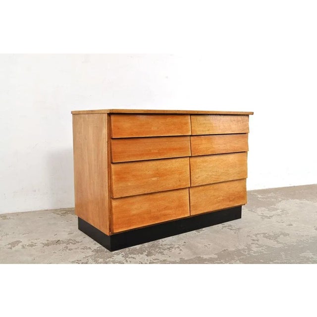 1950s Vintage Chest of Drawers in Beech, 1950s For Sale - Image 5 of 11