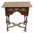 Fine Original William and Mary Oak X Stretcher Side Table For Sale