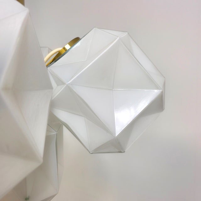 Italian Space Age Murano Glass Cube Chandelier attributed to Oggetti, 1970s For Sale - Image 6 of 14