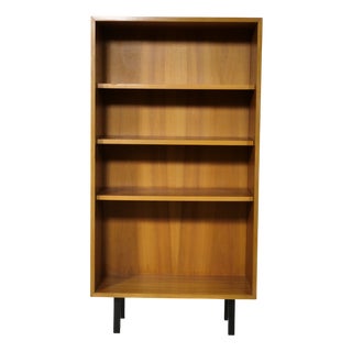 Mid-Century Modern German Walnut Bookcase, 1960s For Sale