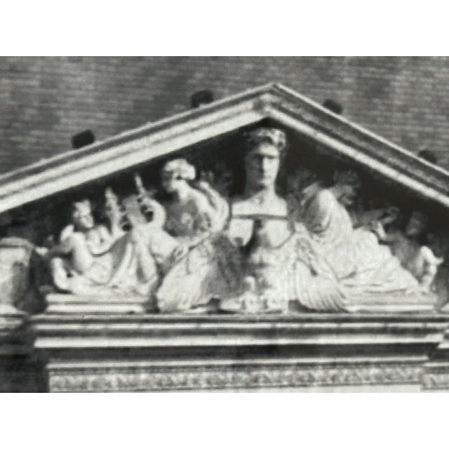 Paper Philippe Hugonnard B/W Photograph Print of the Louvre + Pyramid, Framed For Sale - Image 7 of 12