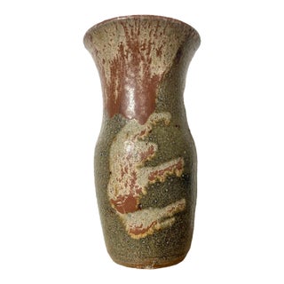 20th Century Salt Glazed Studio Pottery Vase For Sale