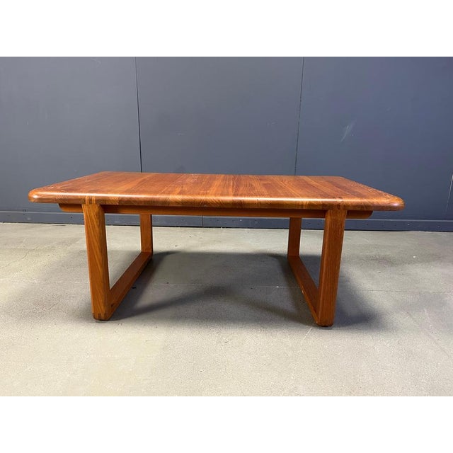 Mid-Century Scandinavian Teak Coffee Table, 1970s For Sale - Image 3 of 12