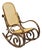 Vintage Mid Century Modern Thonet Style Bentwood & Cane Rocker Rocking Chair (C) For Sale