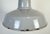 Industrial Grey Enamel Factory Pendant Lamp, 1960s For Sale - Image 4 of 17