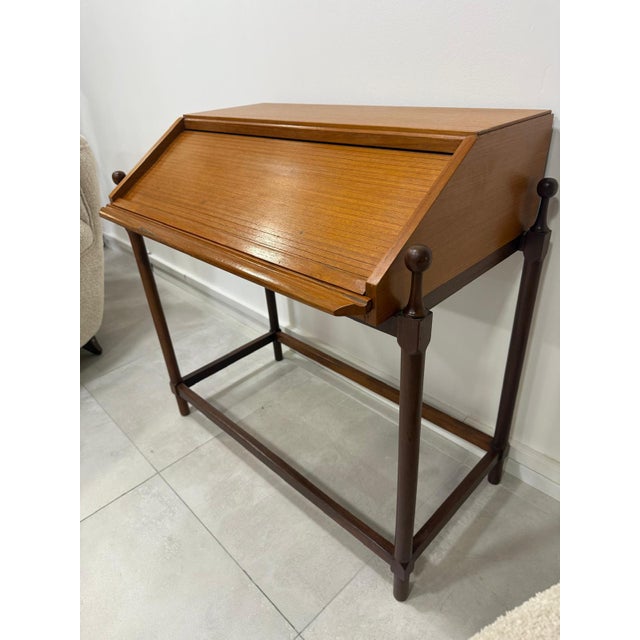 Mid-Century Modern Proserpio Brothers Writing Desk, 1960s For Sale - Image 3 of 16