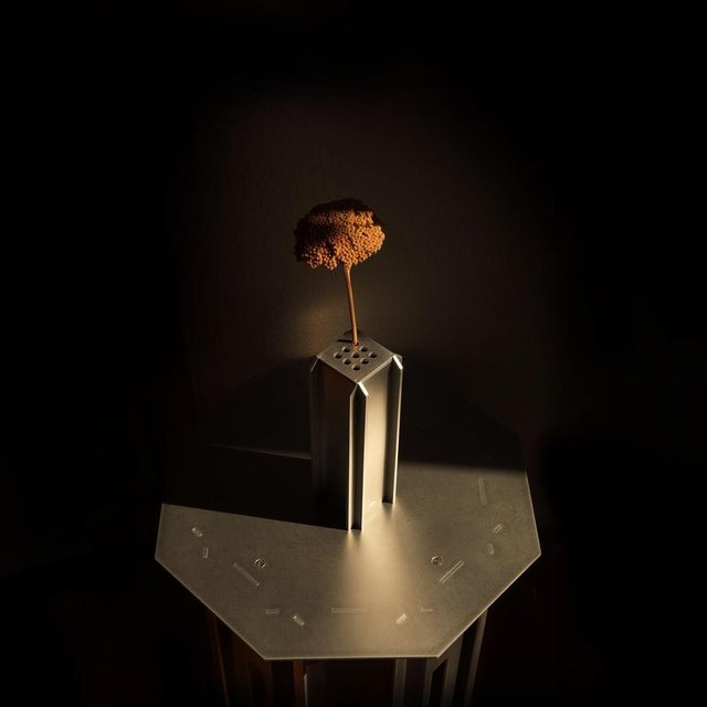 Specimen Vessel Aluminium Vase by Bureau of Entropy For Sale - Image 4 of 6