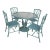 Vintage Chinoiserie Patio Dining Set by Meadowcraft For Sale