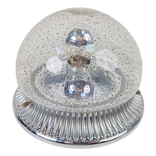 Vintage Ceiling Lamp in Chrome and Glass from Hillebrand Lighting, 1960s For Sale