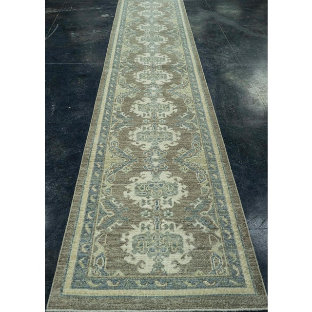 Early 21st Century Turkish Oushak Rug 2'9" x 14' #19286 For Sale - Image 5 of 8