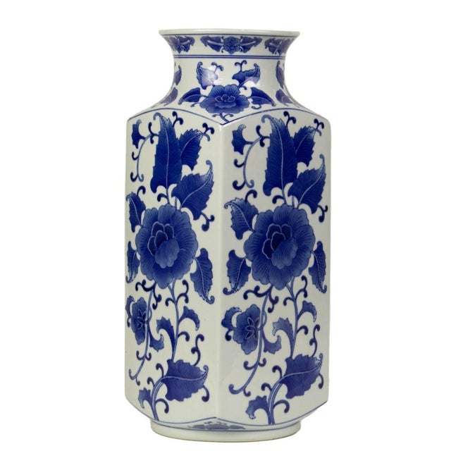 (lot of 2) Chinese blue and white vase. 18" high. Provenance: Property from the estate of Patricia Moffat Pope, San...