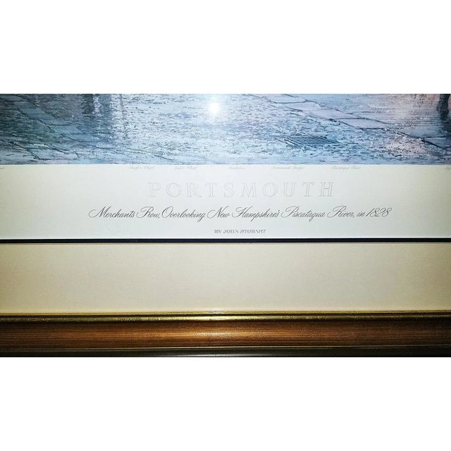 1980s John Stobart Signed Numbered Limited Edition Print "Portsmouth", Framed For Sale - Image 5 of 6