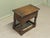 19th Century Oak Joint Coffin Stool with Sewing Box, 1900 For Sale - Image 4 of 7