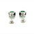 Natural Emerald Diamond Stud Earrings 14k Gold 2.84 TCW Certified For Sale - Image 4 of 12