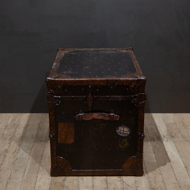 Antique Leatherold Mfg. Co. Steamer Trunk c.1880-1920 For Sale - Image 4 of 12