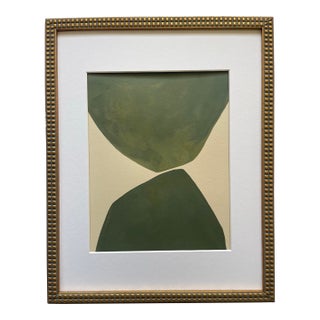 2026 "Operoso" Contemporary Minimalist Painting on Paper by Artist r.k. Red For Sale