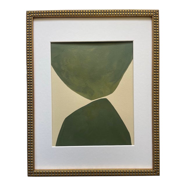 2026 "Operoso" Contemporary Minimalist Painting on Paper by Artist r.k. Red For Sale