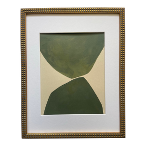 2026 "Operoso" Contemporary Minimalist Painting on Paper by Artist r.k. Red