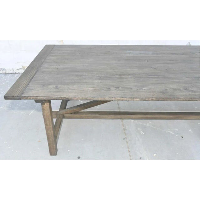 Arts & Crafts Expandable Dining Table in Reclaimed Pine by Petersen Antiques For Sale - Image 3 of 13