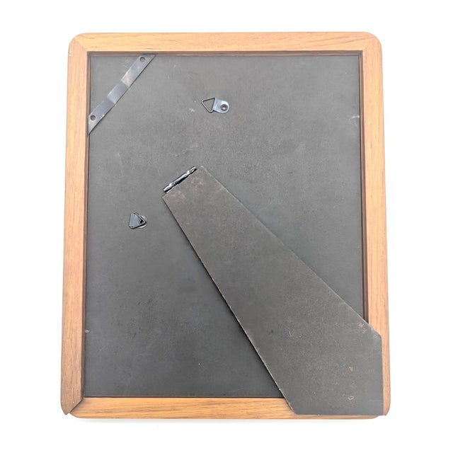 1970s Teak Wood 8" X 10" Photo Frame For Sale In Miami - Image 6 of 10