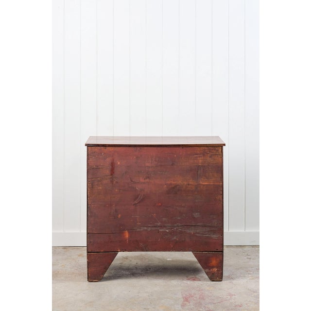 19th Century English Mahogany 4-Drawer Chest With Ring Pulls (C. 1880) For Sale - Image 13 of 13