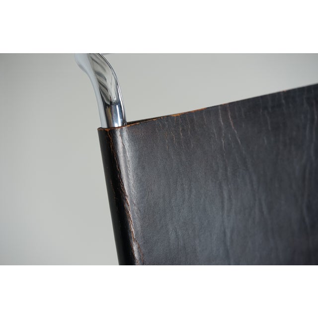MR30 Tubular Steel Armchair with Black Leather by Ludwig Mies Van Der Rohe for Knoll, 1960s, Set of 2 For Sale - Image 13 of 18