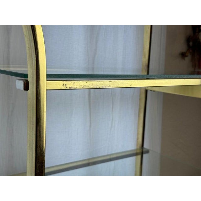 1970s Mid Century Modern Brass Etagere For Sale - Image 12 of 14