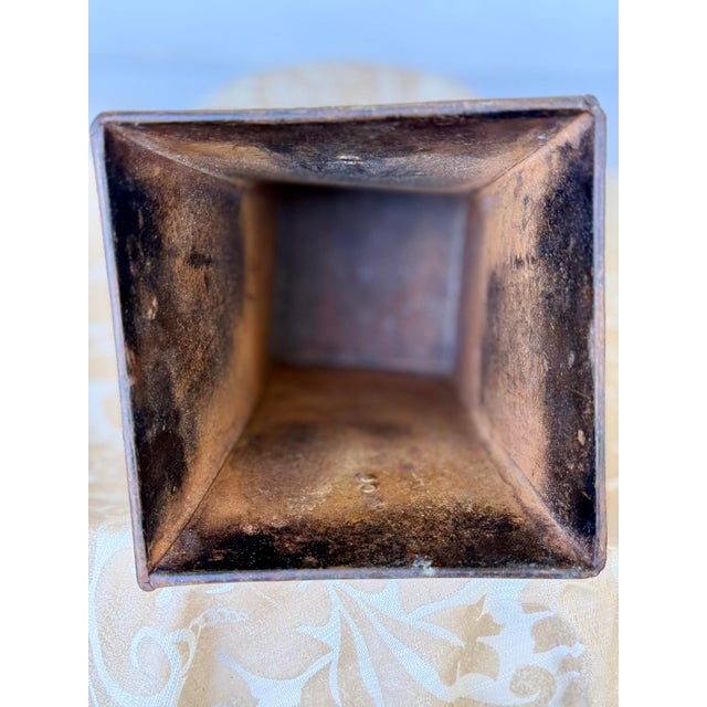 Farmhouse Late 20th Century Rustic Farmhouse Copper Vase For Sale - Image 3 of 4