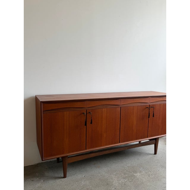 Mid-Century Modern Norwegian Teak Sideboard, Attributed to Gustav Bahus, 1960s For Sale - Image 3 of 12