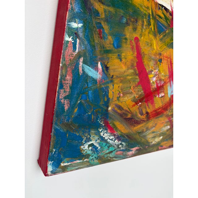 Original Contemporary Abstract Expressionist Mixed Media Painting on Canvas For Sale - Image 10 of 12
